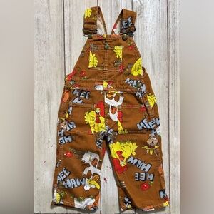 RARE! HTF Vintage Liberty Hee Haw TV Show Novelty overalls approx 2t toddler boy